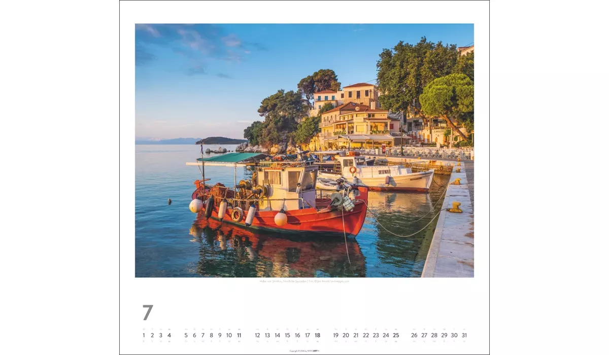 advertising calendar: Greek islands 2027