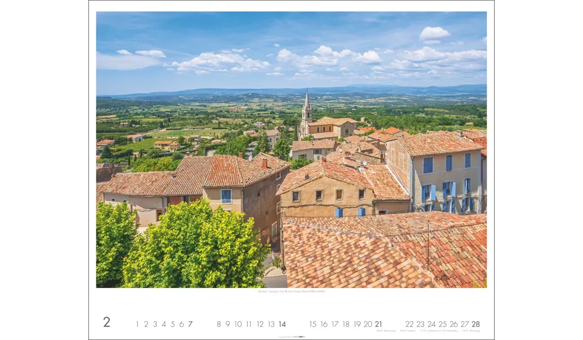 advertising calendar: Provence 2027