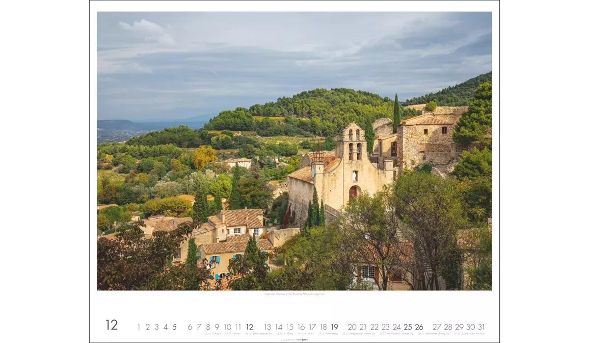 advertising calendar: Provence 2027