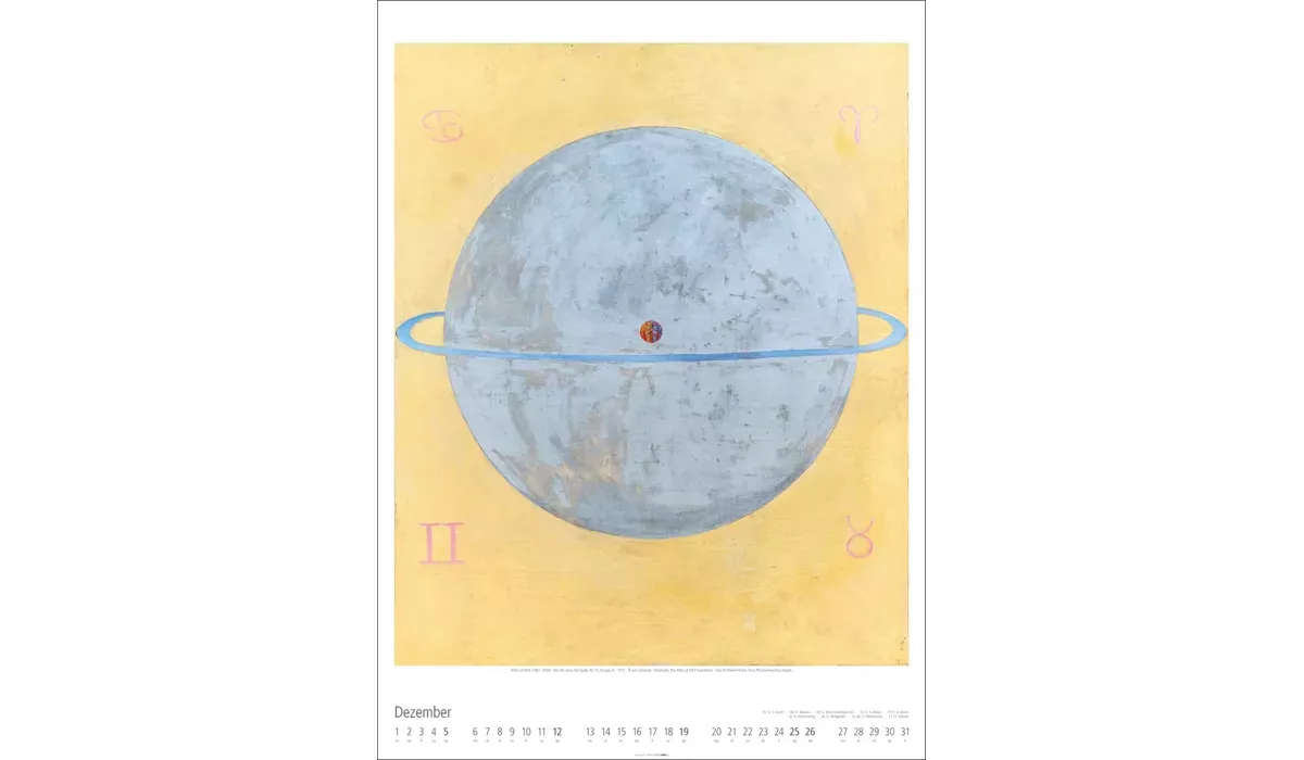 advertising calendar: Hilma af Klint 2027