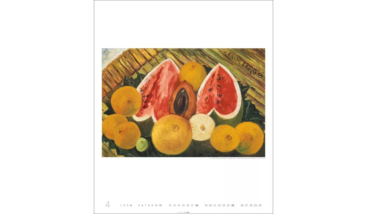 advertising calendar: Frida Kahlo Edition 2027