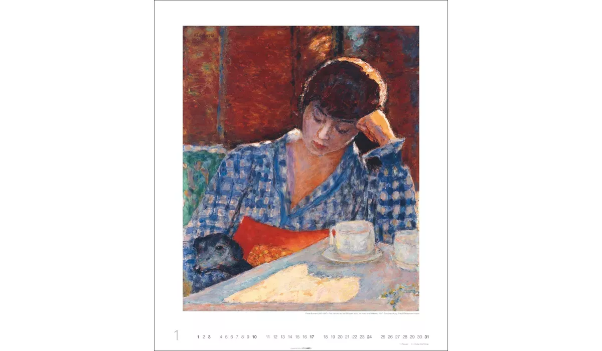 advertising calendar: Art in blue Edition 2027
