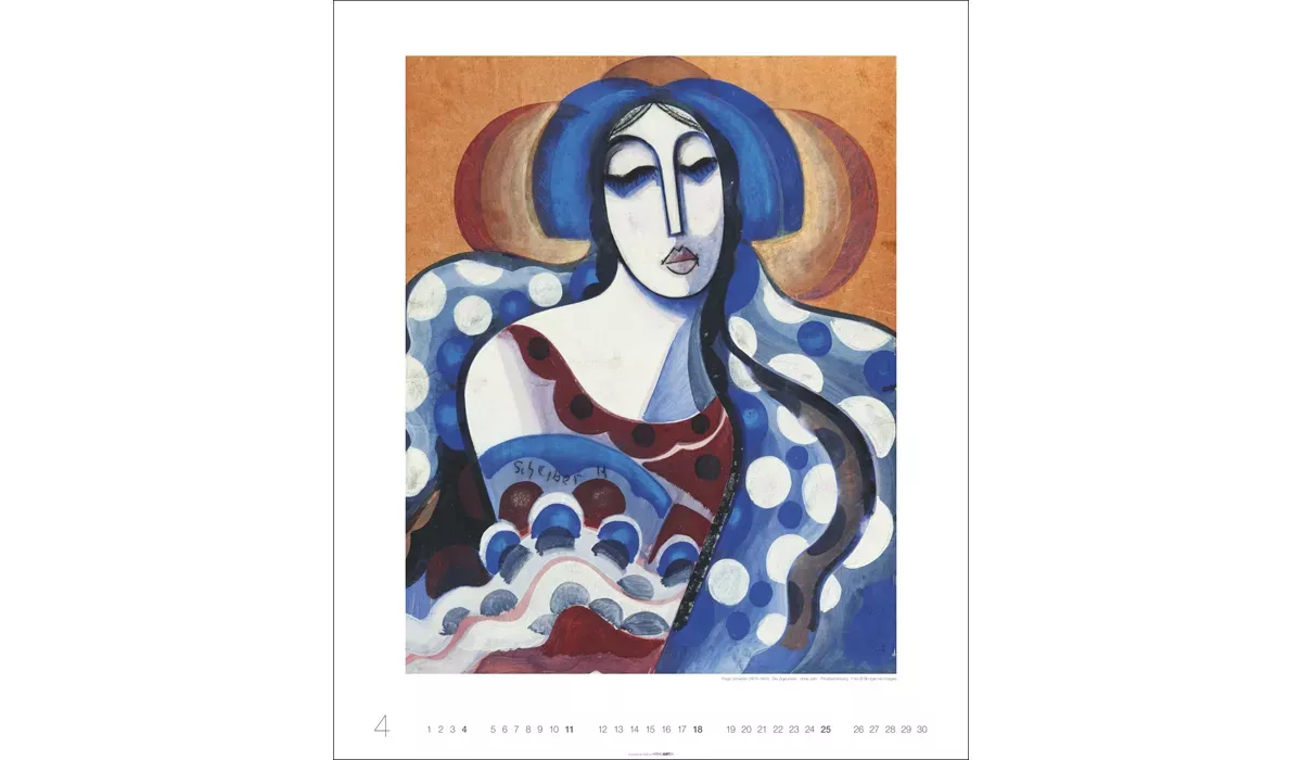 advertising calendar: Art in blue Edition 2027