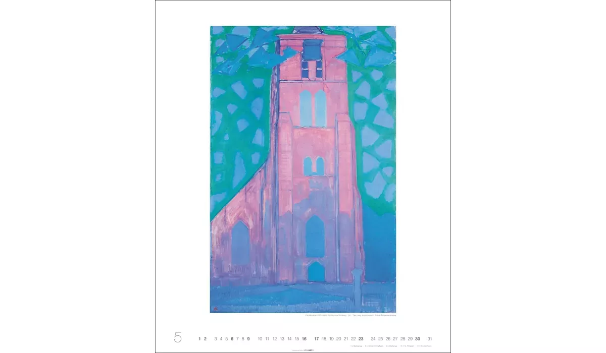 advertising calendar: Art in blue Edition 2027