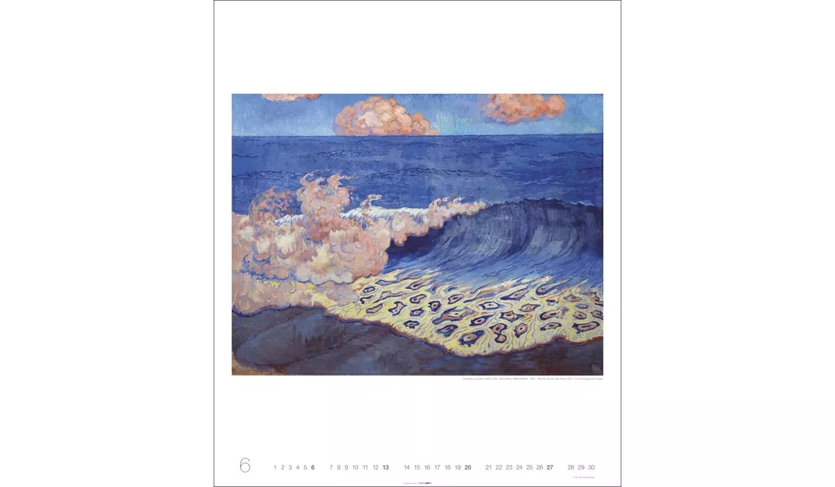 advertising calendar: Art in blue Edition 2027