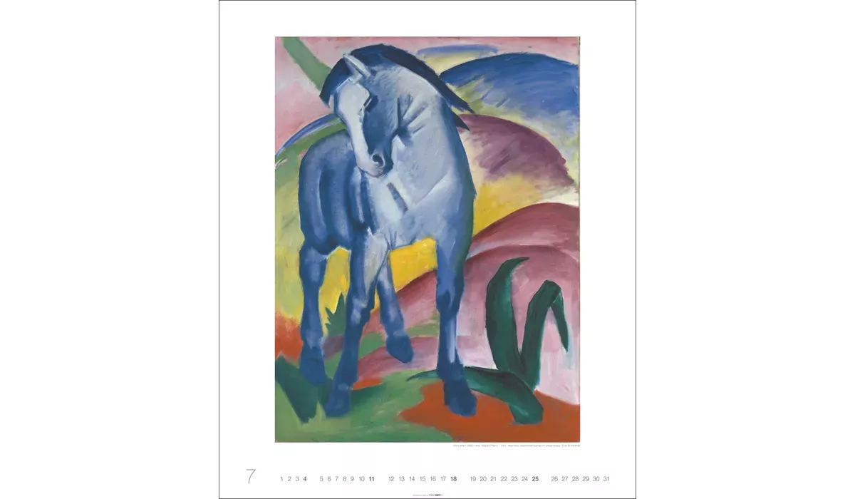 advertising calendar: Art in blue Edition 2027