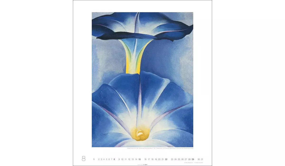 advertising calendar: Art in blue Edition 2027