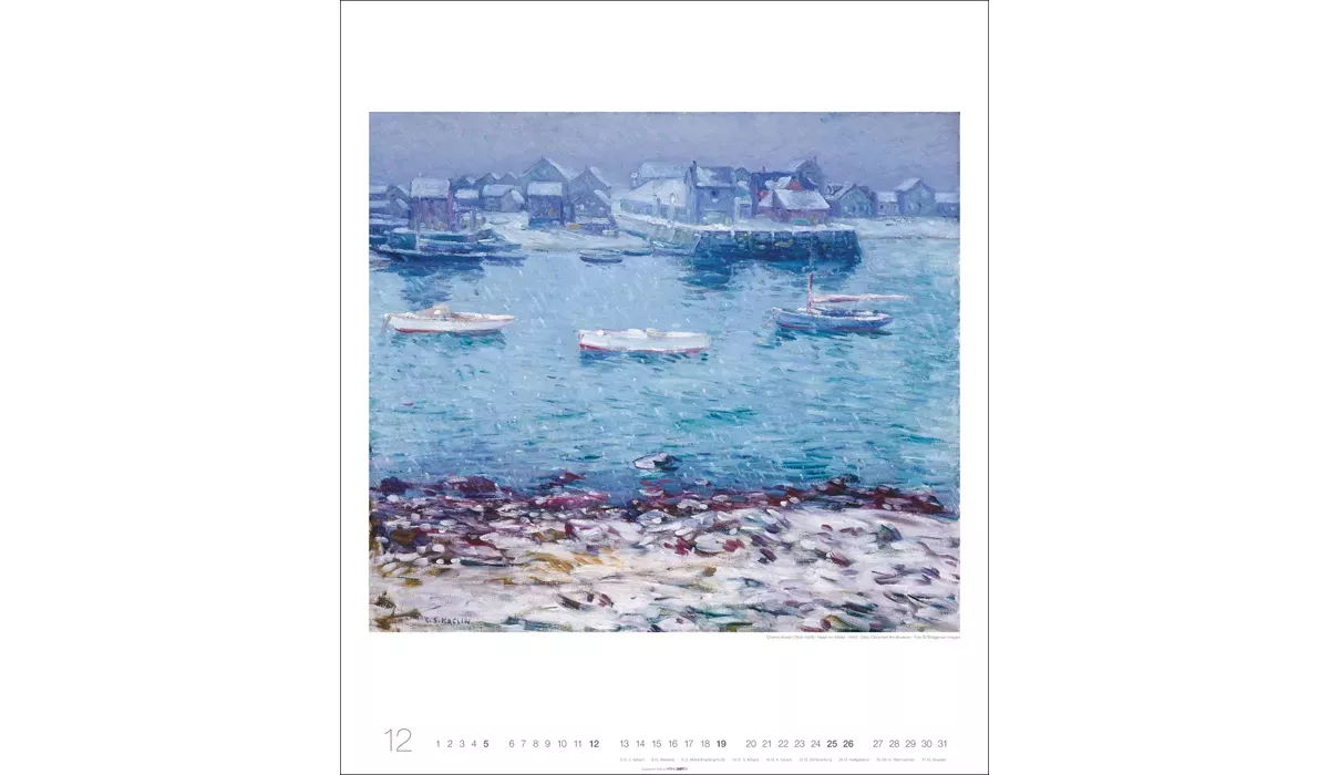 advertising calendar: Art in blue Edition 2027