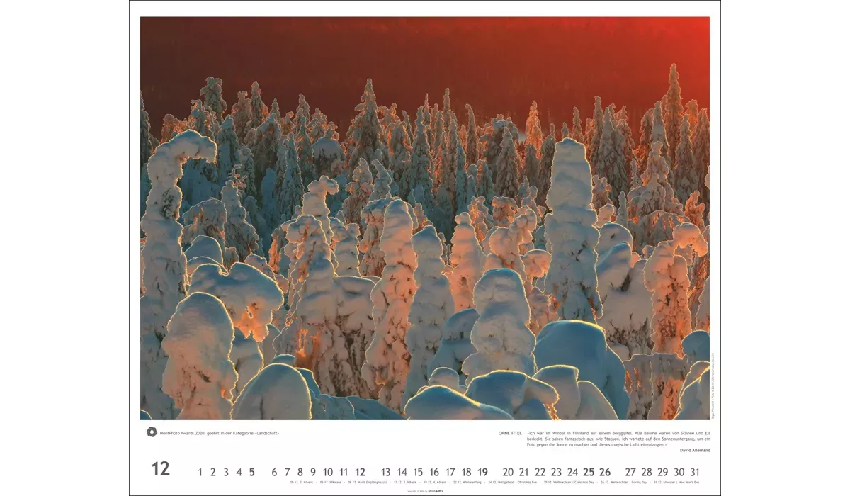 Meisterwerke der Natur Kalender 2027