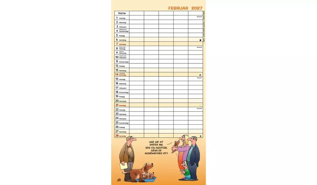 Uli Stein Familienplaner Kalender 2027