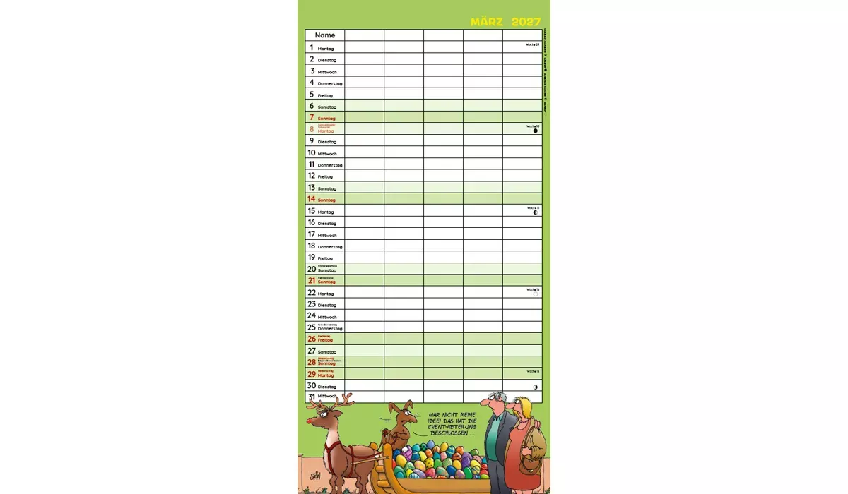 Uli Stein Familienplaner Kalender 2027