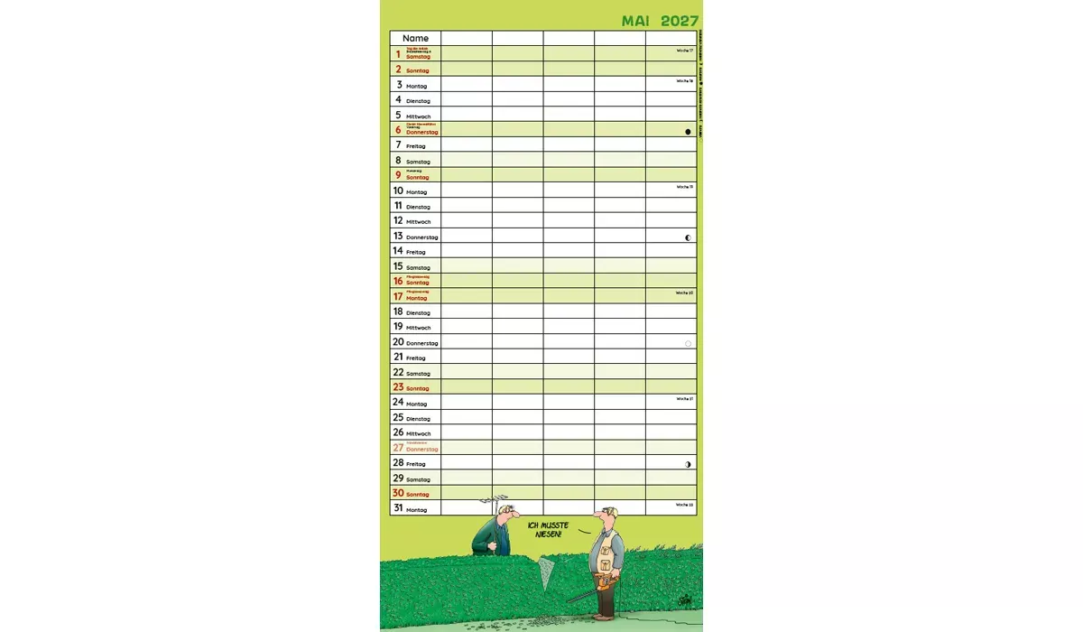 Uli Stein Familienplaner Kalender 2027