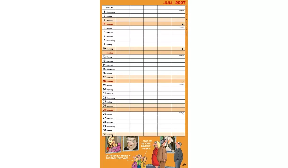 Uli Stein Familienplaner Kalender 2027