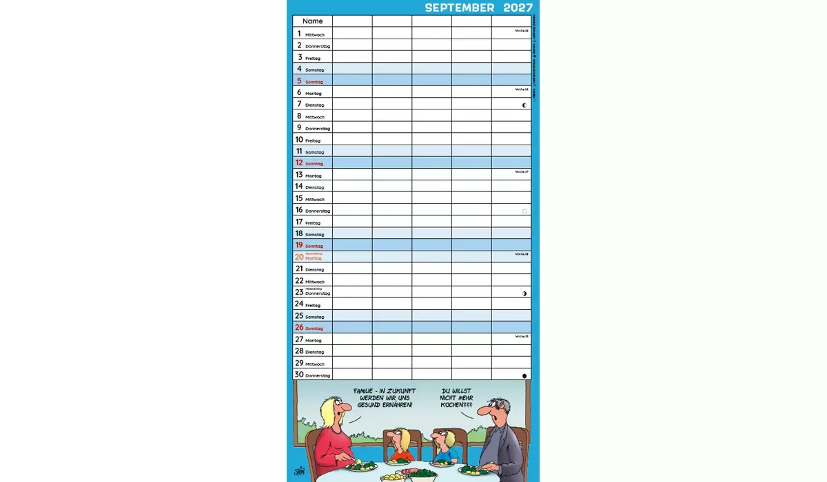 Uli Stein Familienplaner Kalender 2027