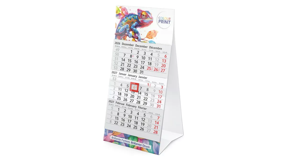 3-month calendar 2027 Mini 3