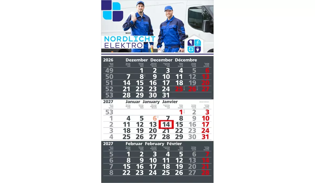 3-month calendar 2027 Solid 3 bestseller