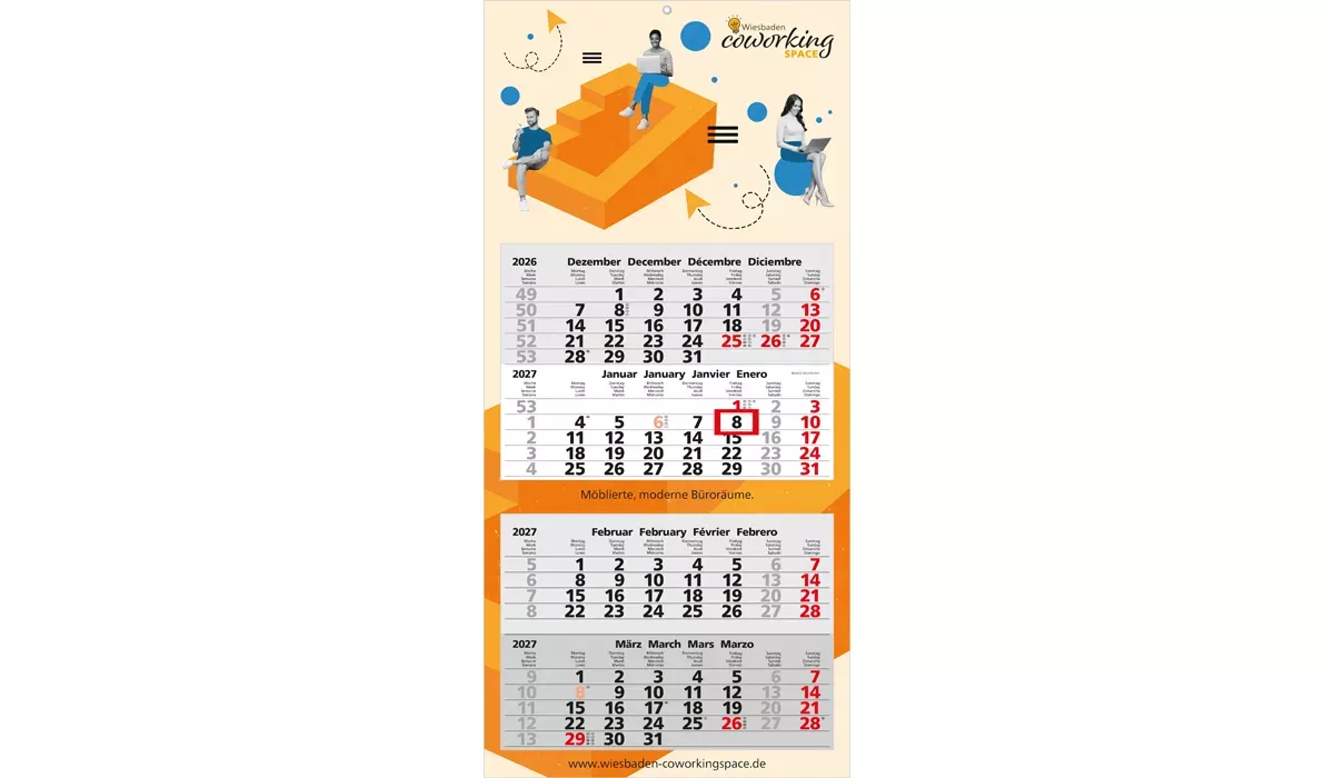 4-Monatskalender 2027 Synergy 4