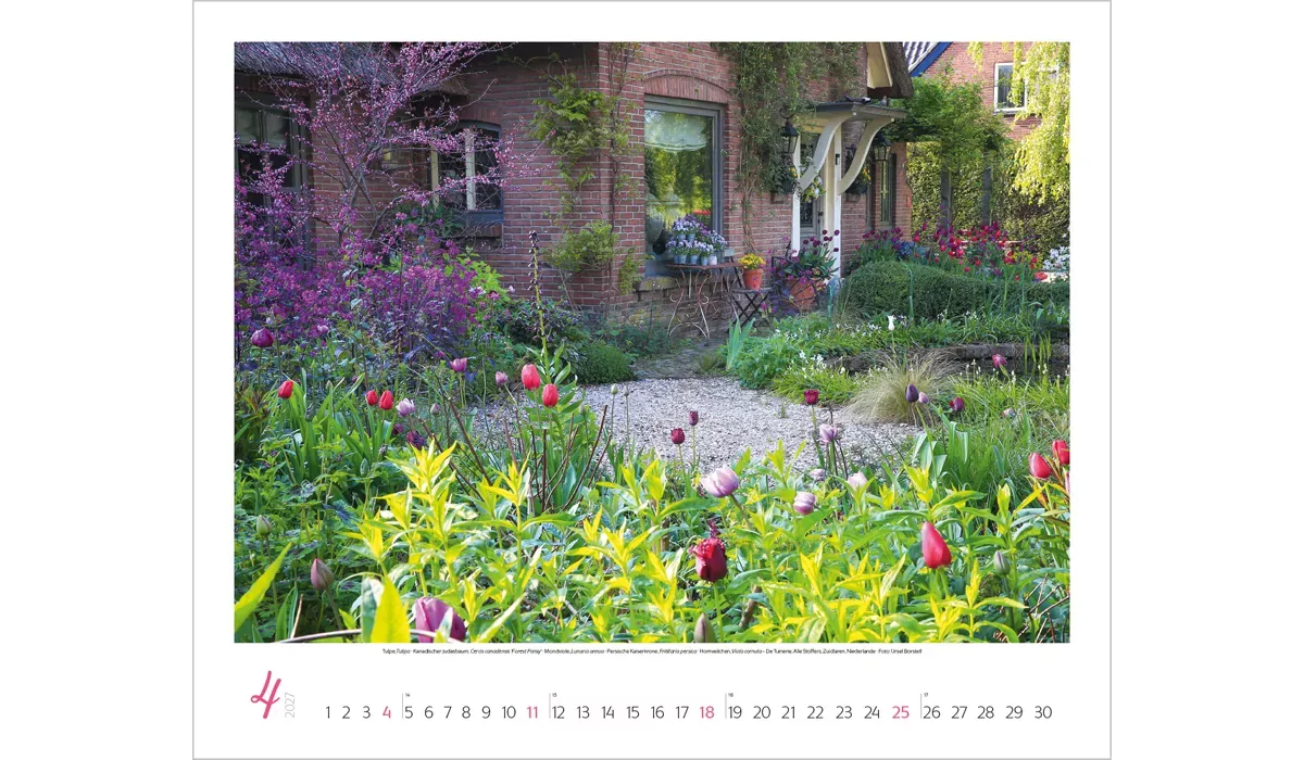 Werbekalender: Gartenträume 2027