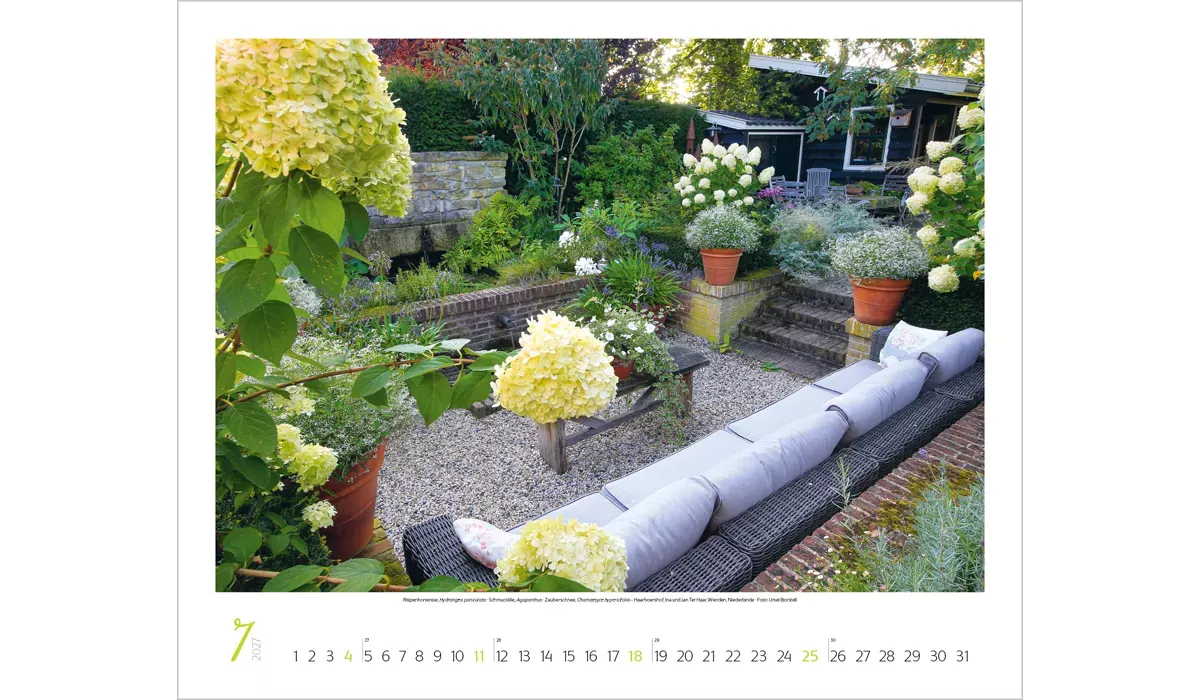 Werbekalender: Gartenträume 2027