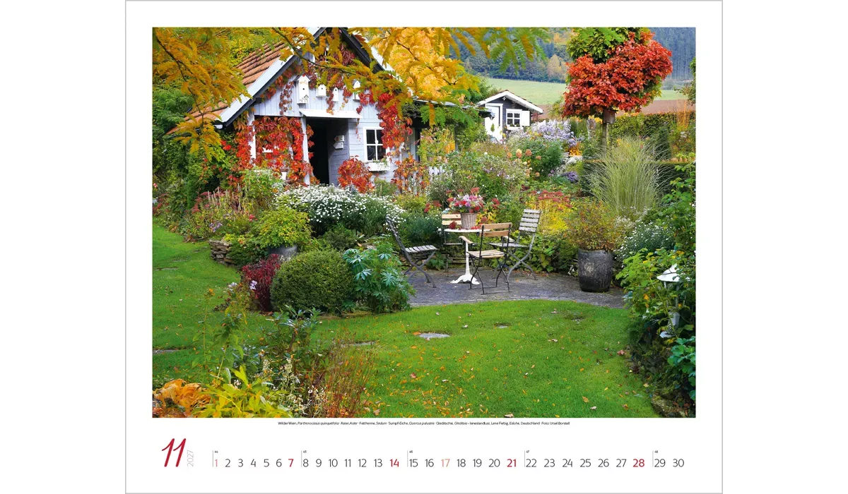 Werbekalender: Gartenträume 2027