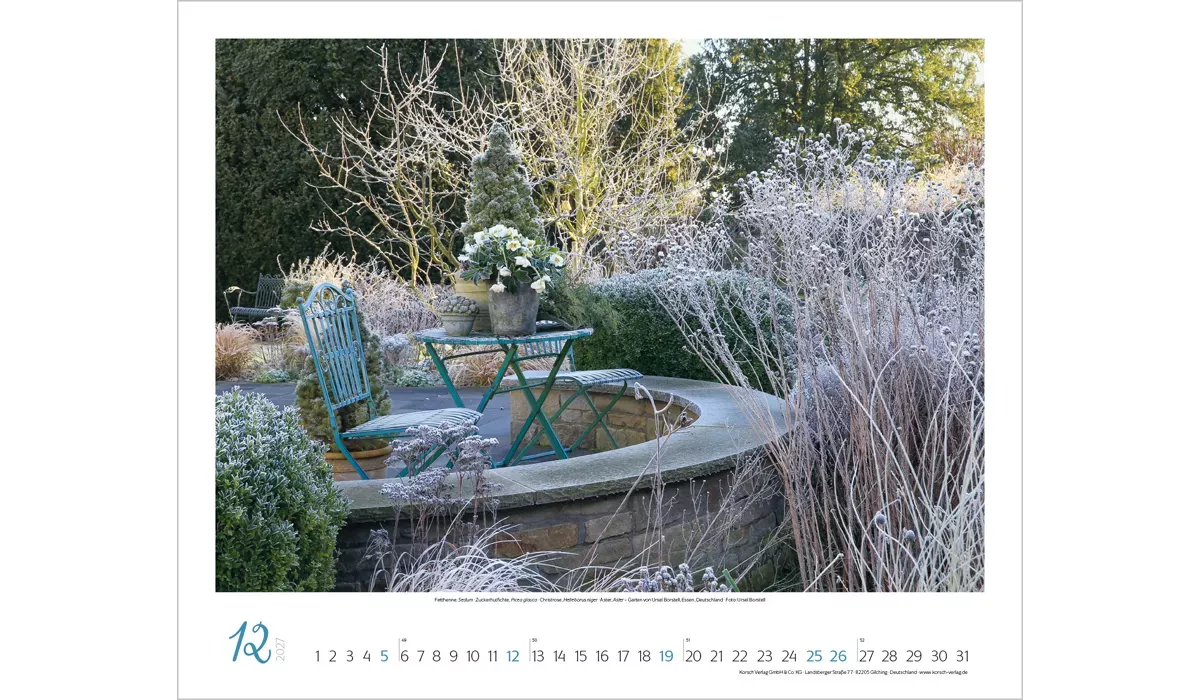 Werbekalender: Gartenträume 2027