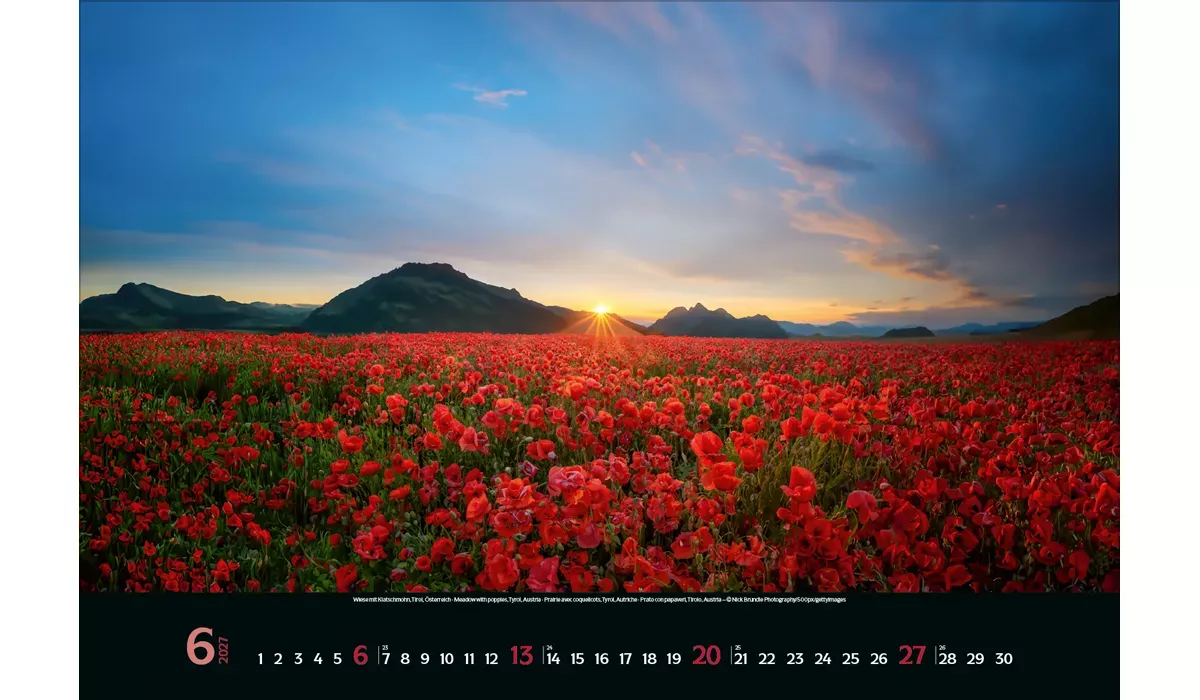 advertising calendar: Colourful Seasons 2027 