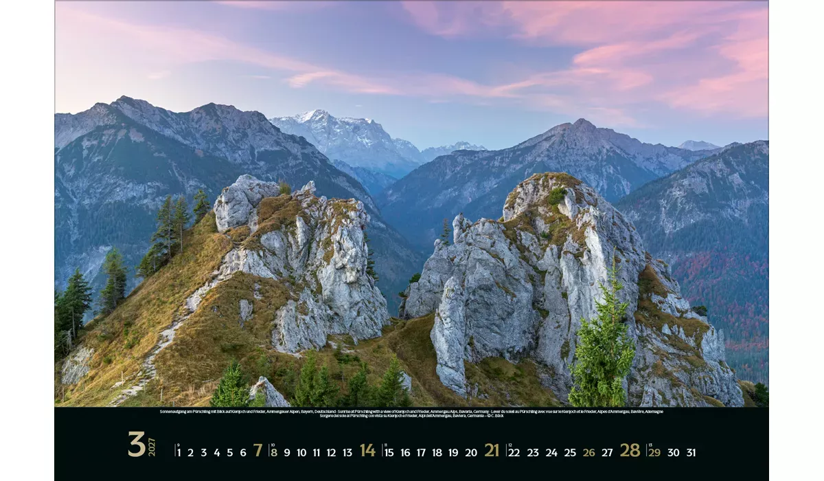 Werbekalender: Faszination Alpen 2027 