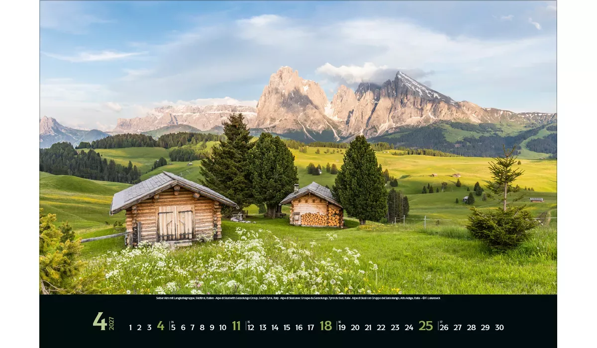 Werbekalender: Faszination Alpen 2027 
