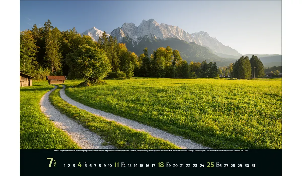 Werbekalender: Faszination Alpen 2027 