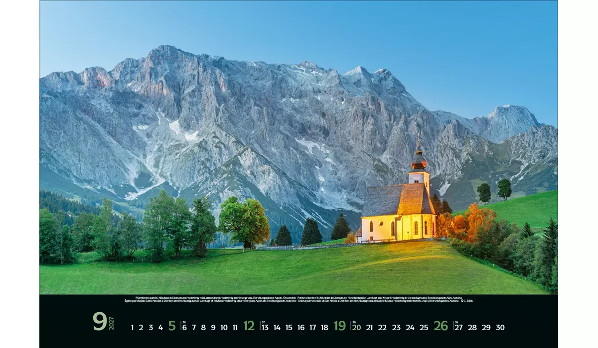 Werbekalender: Faszination Alpen 2027 