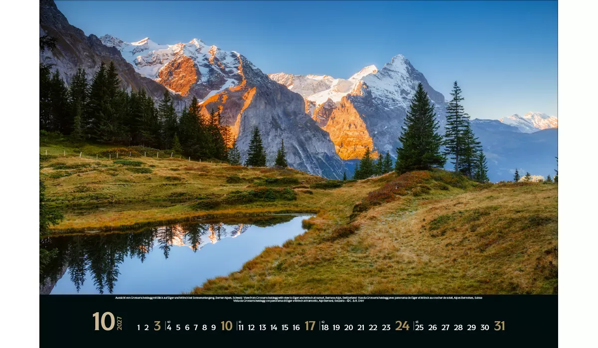 Werbekalender: Faszination Alpen 2027 