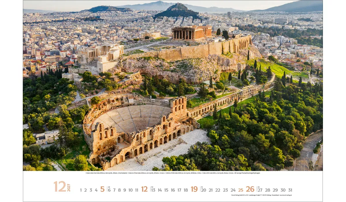 advertising calendar: Places of longing 2027 