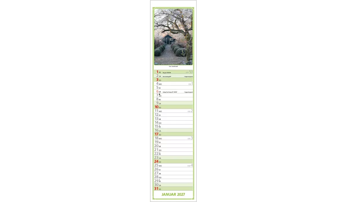 Rudis Gartenplaner Kalender 2027