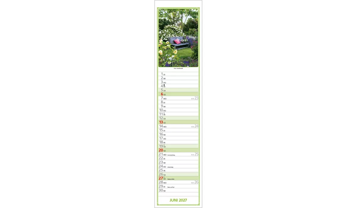 Rudis Gartenplaner Kalender 2027
