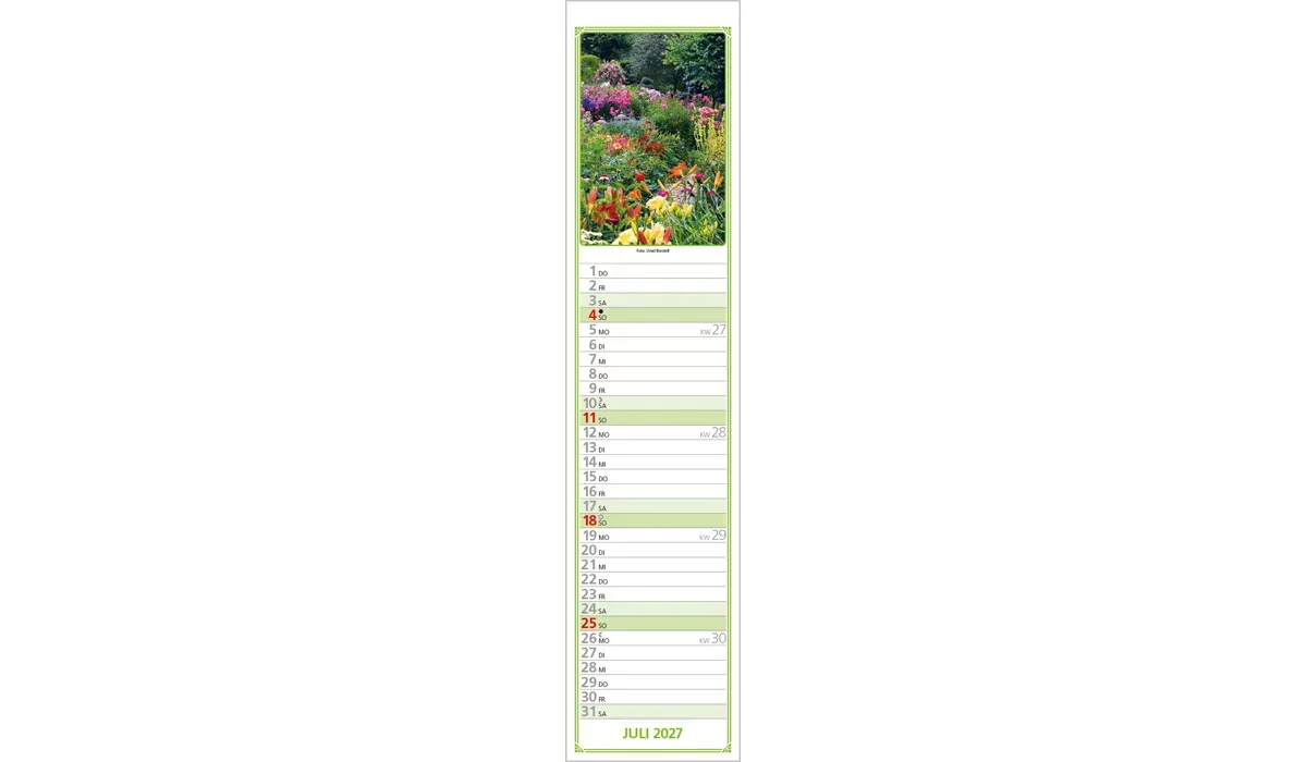 Rudis Gartenplaner Kalender 2027