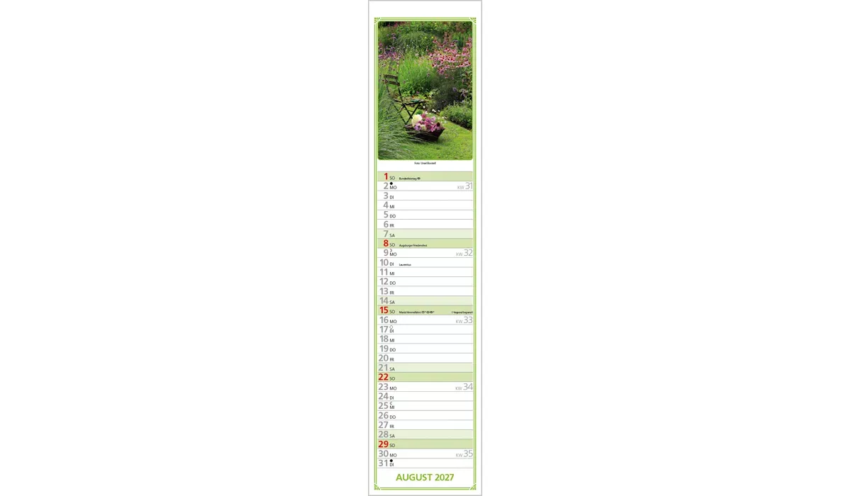 Rudis Gartenplaner Kalender 2027