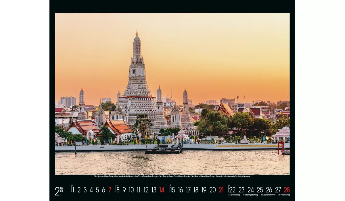 Weltreise Kalender 2027
