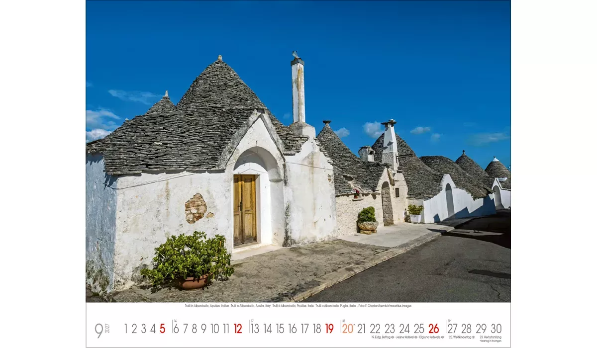 Unesco- Welterbstätten Kalender 2027