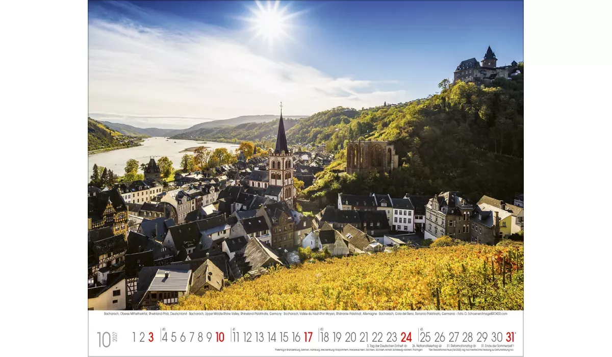 Unesco- Welterbstätten Kalender 2027