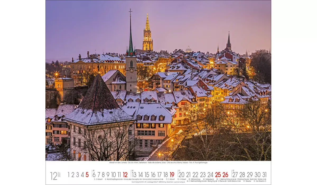 Unesco- Welterbstätten Kalender 2027