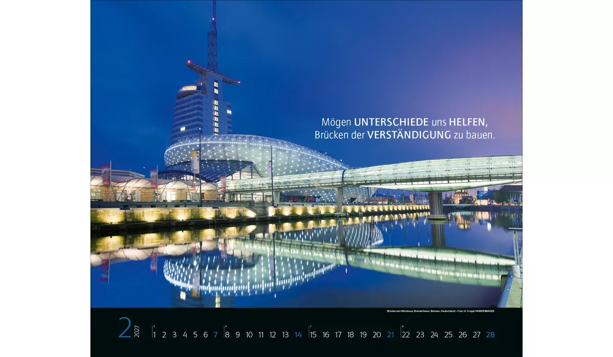 advertising calendar: Bridges, that connect 2027
