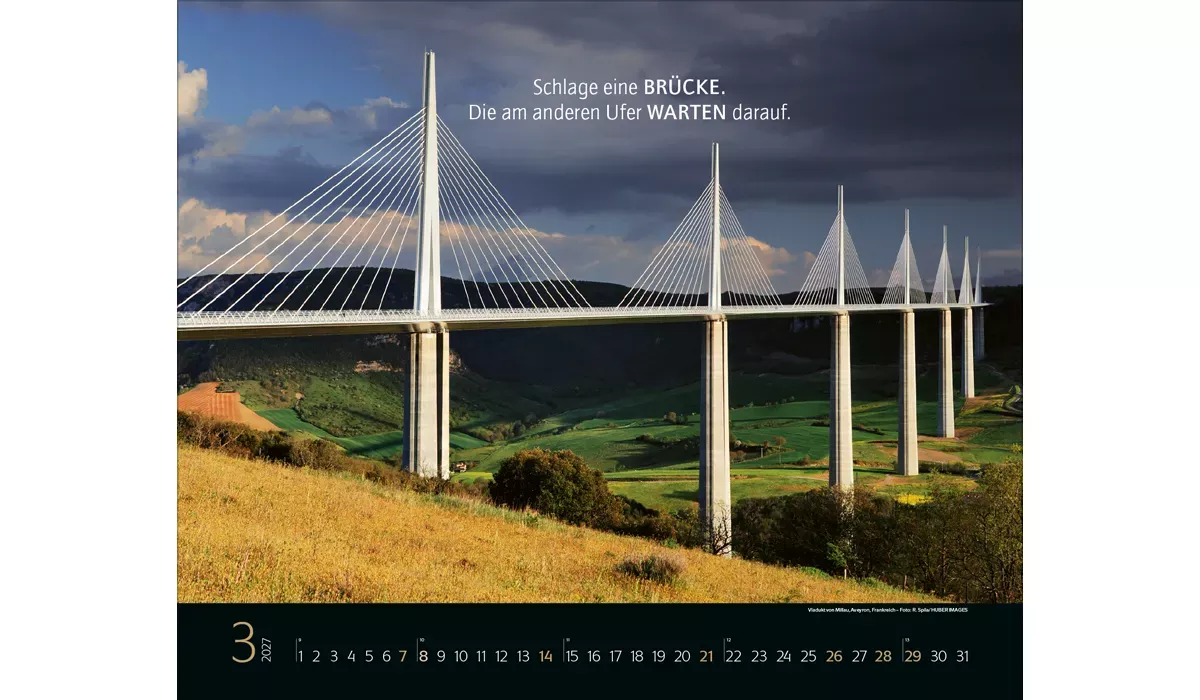 advertising calendar: Bridges, that connect 2027