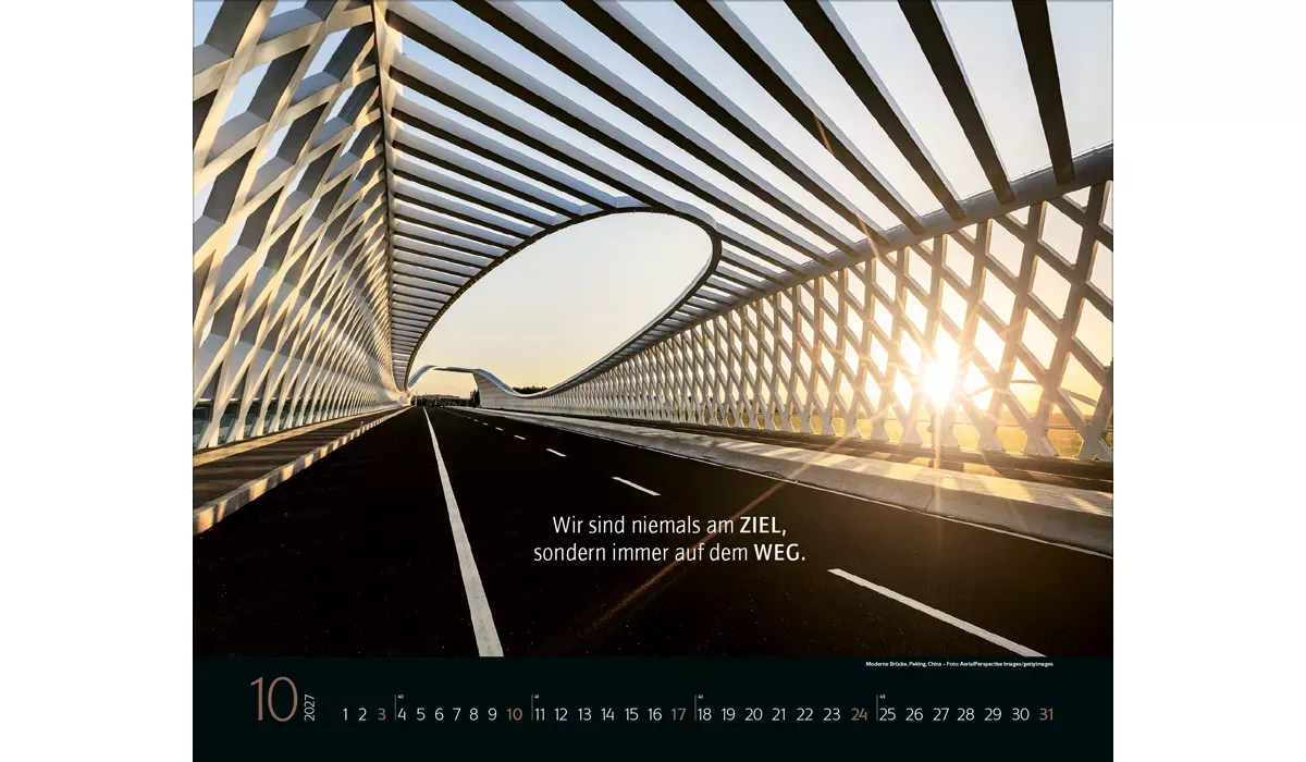 advertising calendar: Bridges, that connect 2027