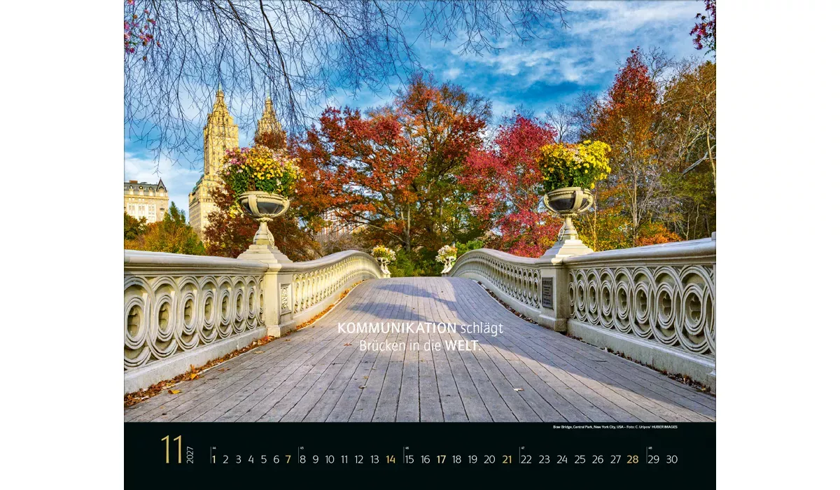 advertising calendar: Bridges, that connect 2027