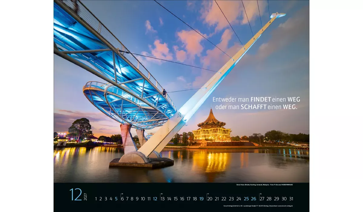 advertising calendar: Bridges, that connect 2027