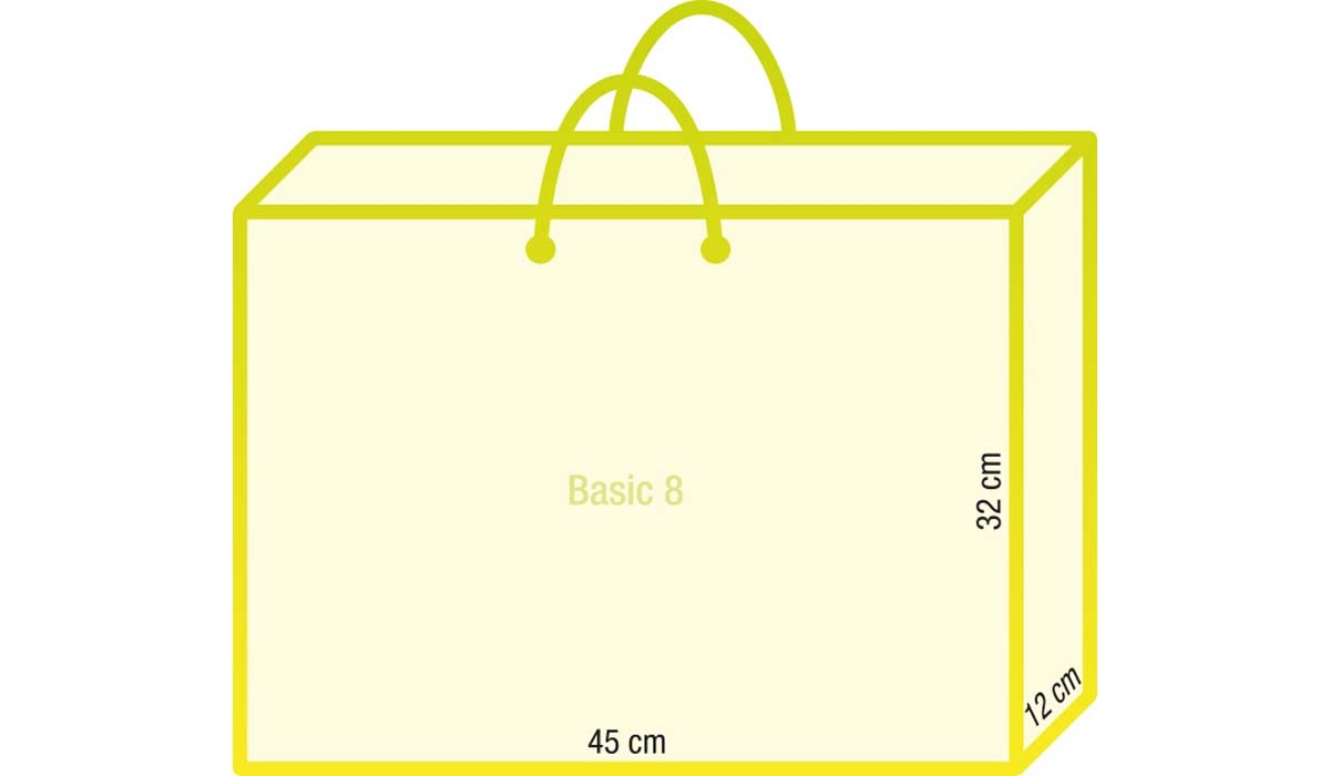 Papiertasche Basic 8