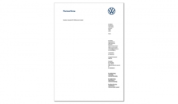 Briefbogen VW Partner