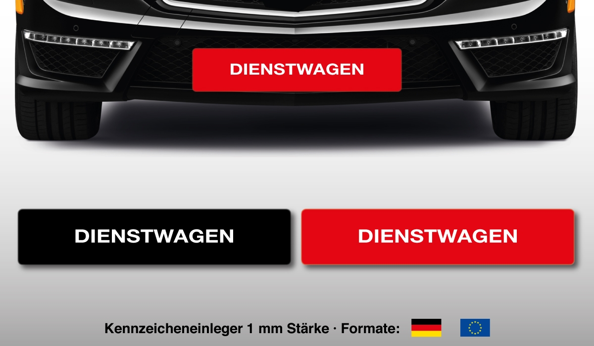 Kennzeicheneinleger Dienstwagen