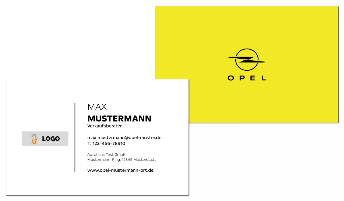 Visitenkarten OPEL