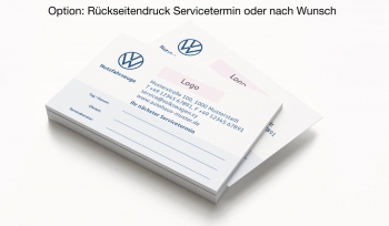 Appointment cards 1 VW commercial vehicles